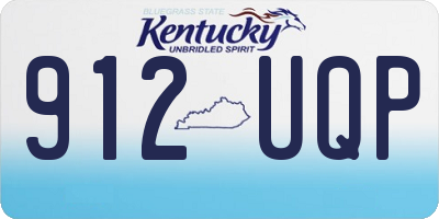 KY license plate 912UQP