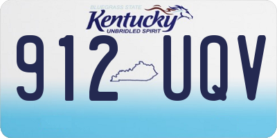 KY license plate 912UQV