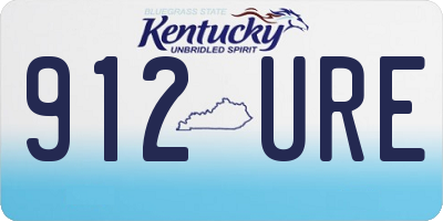 KY license plate 912URE