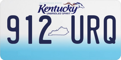 KY license plate 912URQ