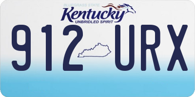 KY license plate 912URX