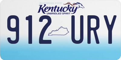 KY license plate 912URY