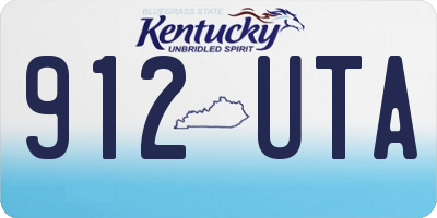 KY license plate 912UTA