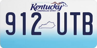 KY license plate 912UTB