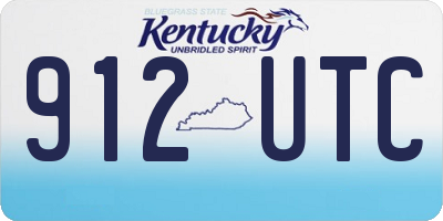 KY license plate 912UTC