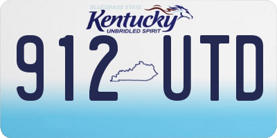 KY license plate 912UTD