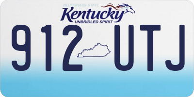 KY license plate 912UTJ