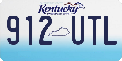 KY license plate 912UTL