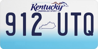 KY license plate 912UTQ