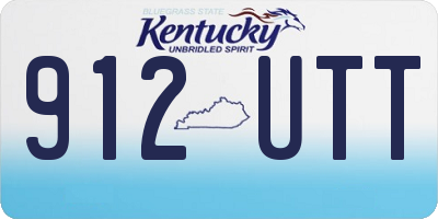 KY license plate 912UTT