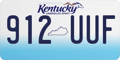 KY license plate 912UUF