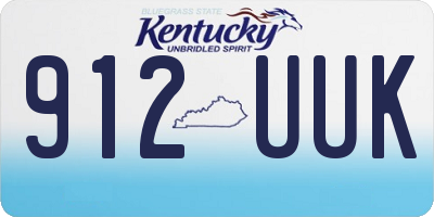 KY license plate 912UUK