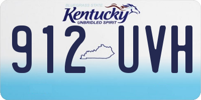 KY license plate 912UVH