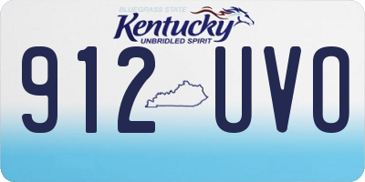 KY license plate 912UVO