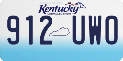KY license plate 912UWO