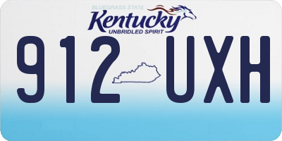 KY license plate 912UXH