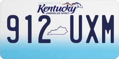 KY license plate 912UXM