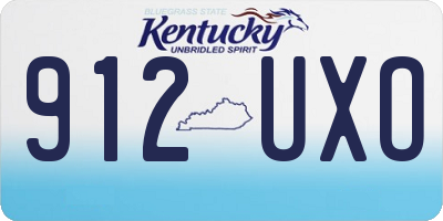 KY license plate 912UXO