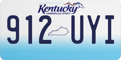 KY license plate 912UYI