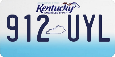 KY license plate 912UYL
