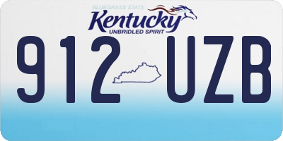 KY license plate 912UZB