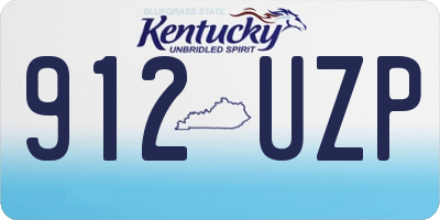 KY license plate 912UZP