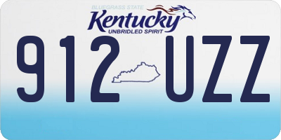 KY license plate 912UZZ