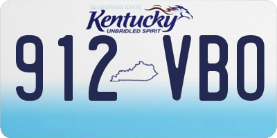 KY license plate 912VBO