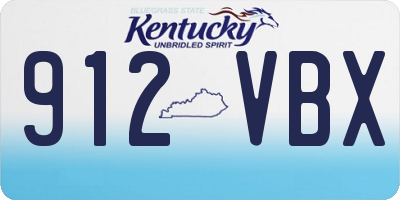 KY license plate 912VBX
