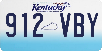 KY license plate 912VBY