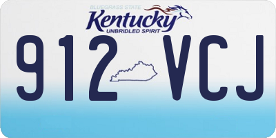 KY license plate 912VCJ