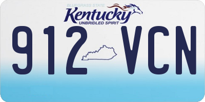 KY license plate 912VCN
