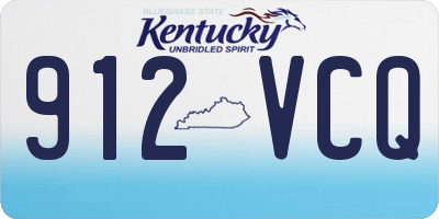 KY license plate 912VCQ