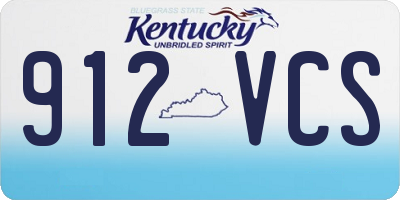 KY license plate 912VCS