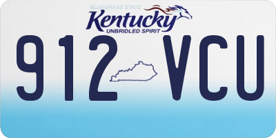 KY license plate 912VCU