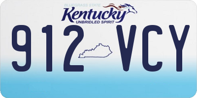 KY license plate 912VCY