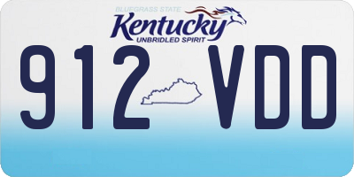 KY license plate 912VDD