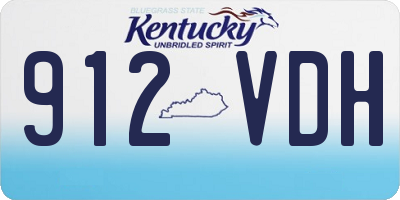 KY license plate 912VDH