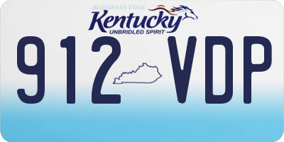 KY license plate 912VDP