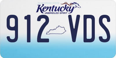 KY license plate 912VDS