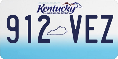 KY license plate 912VEZ