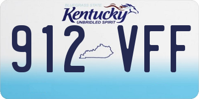 KY license plate 912VFF