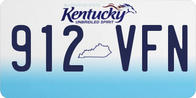 KY license plate 912VFN