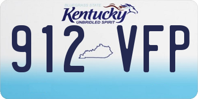 KY license plate 912VFP