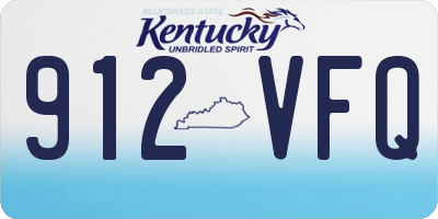 KY license plate 912VFQ