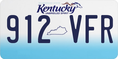 KY license plate 912VFR