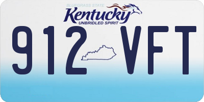 KY license plate 912VFT