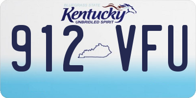 KY license plate 912VFU