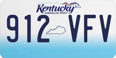 KY license plate 912VFV
