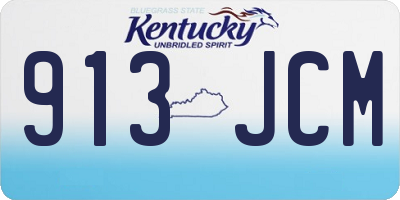 KY license plate 913JCM